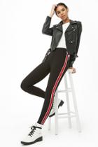 Forever21 High Rise Side-striped Leggings