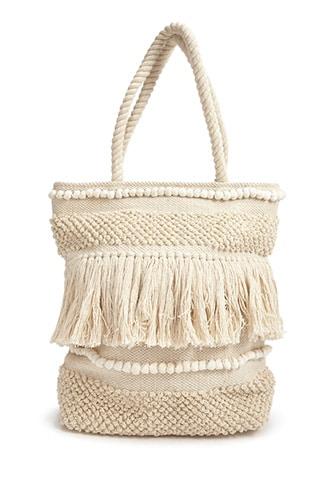 Forever21 Fringe Trim Tote Bag