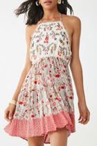 Forever21 R By Raga Floral Print Mini Dress