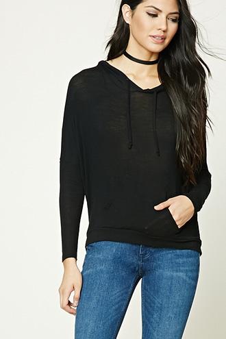 Forever21 Women's  Dolman Hoodie Top