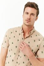 Forever21 Just Threads Cacti Print Shirt