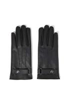 Forever21 Belted Faux Leather Gloves