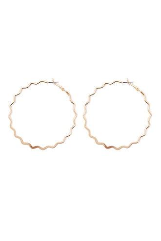 Forever21 Zig-zag Hoop Earrings