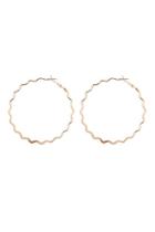 Forever21 Zig-zag Hoop Earrings