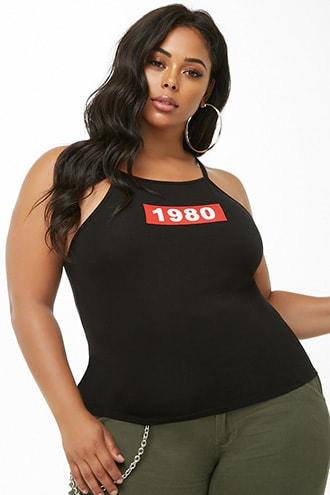 Forever21 Plus Size 1980 Graphic Cami
