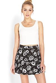 Forever21 Feeling Floral Skater Skirt