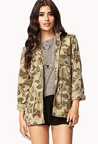 Forever21 Life In Progress&trade; Camo Utility Jacket
