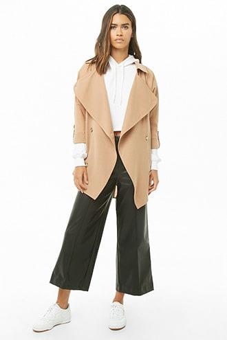 Forever21 Woven Double-breasted Jacket