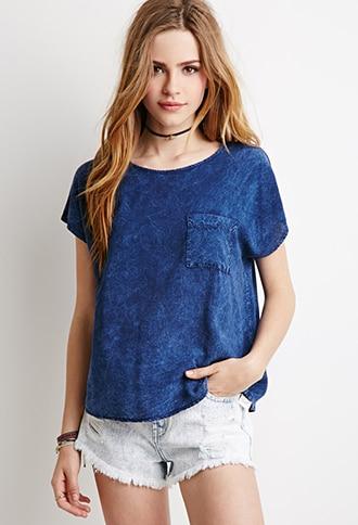 Forever21 Mineral Wash Top