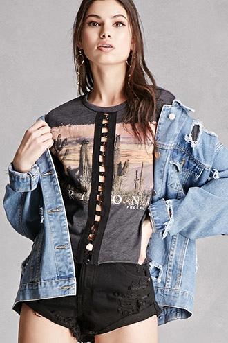 Forever21 Heathered Arizona Graphic Tee