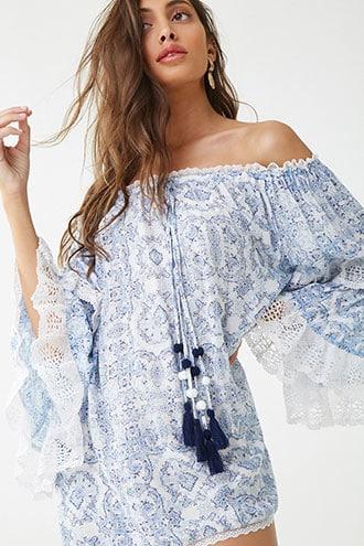 Forever21 Vintage Havana Paisley Print Mini Dress