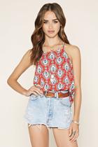 Forever21 Women's  Feather Print Cami