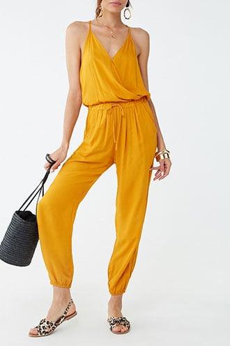 Forever21 Surplice Cami Jogger Jumpsuit