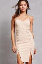 Forever21 Lace-panel Bustier Dress