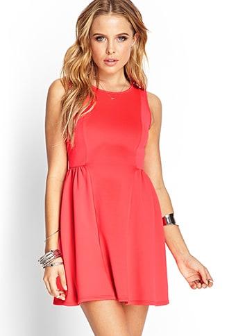 Forever21 Scuba Knit Skater Dress