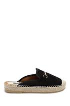 Forever21 Faux Suede Espadrille Loafer Mules