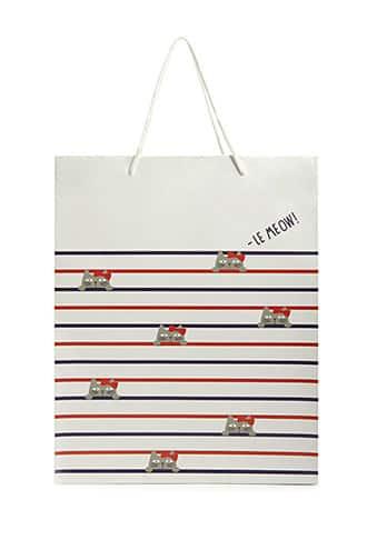Forever21 Whimsical Striped Paper Gift Bag Set