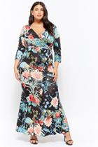 Forever21 Plus Size Floral Mermaid Maxi Dress