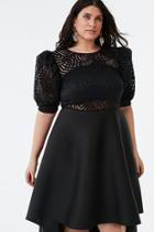 Forever21 Plus Size Contrast Lace High-low Dress