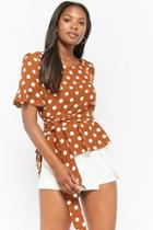 Forever21 High-low Polka Dot Top