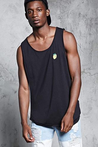 Forever21 Lemon Patch Tank Top