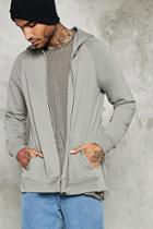 Forever21 Side-slit Zippered Hoodie