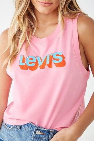 Forever21 Levis Cropped Tank