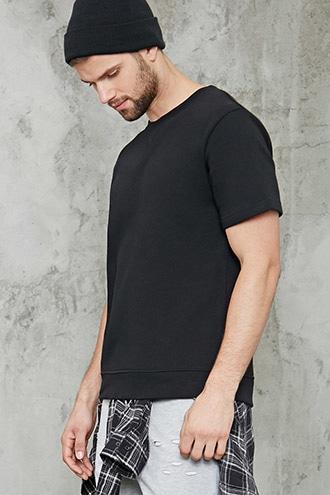 Forever21 Fleece Short-sleeve Sweater