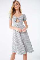 Forever21 Seersucker Gingham Tie-front Dress