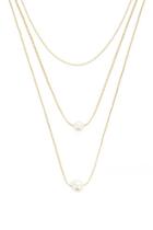 Forever21 Faux Pearl Chain Necklace Set