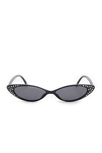 Forever21 Rhinestone Cat-eye Sunglasses