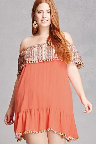 Forever21 Plus Size Flounce Mini Dress