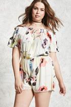 Forever21 Plus Size Watercolor Romper