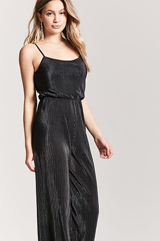 Forever21 Cami Micro-pleat Jumpsuit