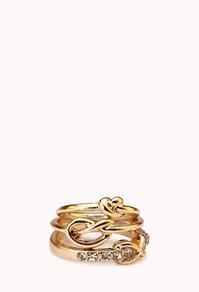Forever21 Knotted Midi Ring Set