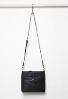 Forever21 Classic Faux Leather Crossbody (black)