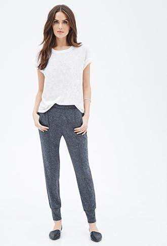 Forever21 Contemporary Marled Knit Joggers