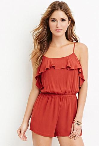 Forever21 Flounce Cami Romper
