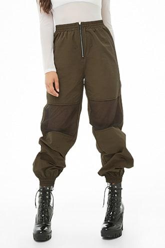 Forever21 Mesh-knee Wind Pants