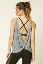Forever21 Women's  Active Twisted Open-back Tank