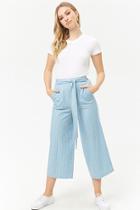 Forever21 Pinstriped Cropped Pants