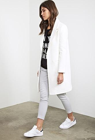 Forever21 Boucl&eacute; Overcoat