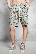Forever21 Cactus Print Woven Shorts