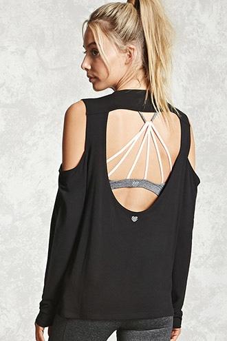 Forever21 Active Open-shoulder Top