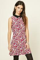Forever21 Women's  Fit And Flare Floral Mini Dress