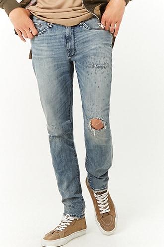 Forever21 Jordan Craig Distressed Skinny Jeans