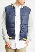 21 Men Men's  Puffer Vest Hoodie