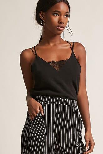 Forever21 Eyelash Lace Cami Top