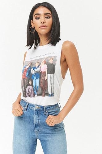 Forever21 The Breakfast Club Graphic Muscle Tee