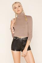 Forever21 Women's  Turtle Neck Top